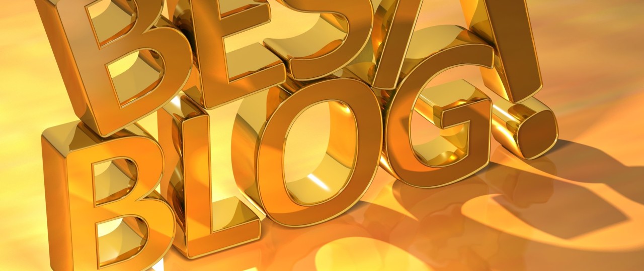 Best Blog Gold Text