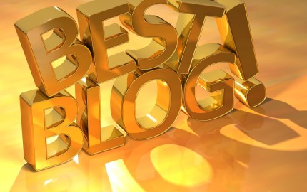 Best Blog Gold Text